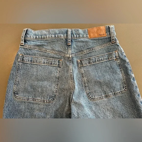 Madewell The Perfect Vintage Wide Leg Jeans Womens Blue Denim 28 Waist Cropped - Picture 6 of 8